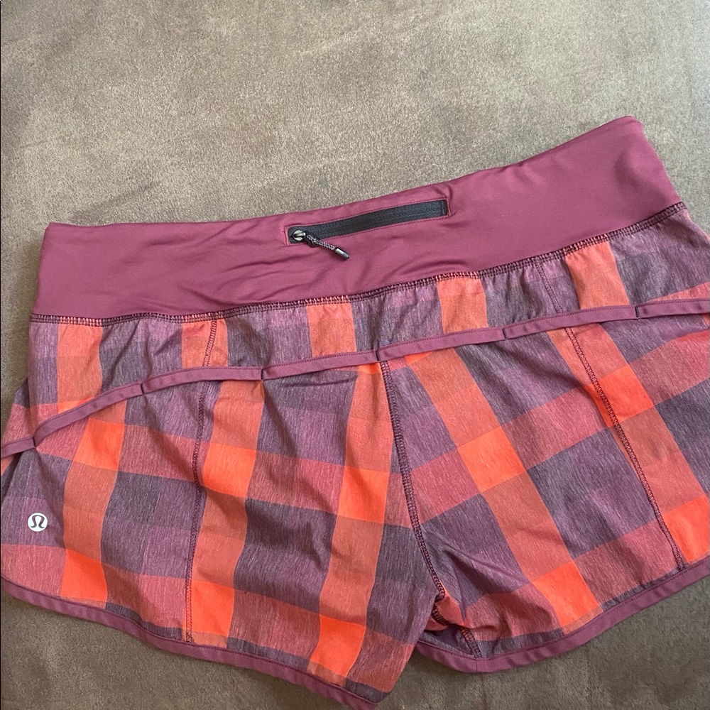 Lululemon plaid shorts